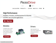 Tablet Screenshot of piezodrive.com